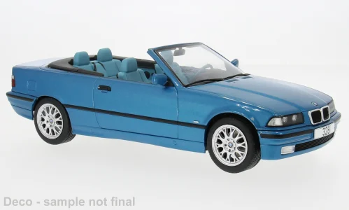 Model auta BMW 3er (E36) Cabriolet, tyrkysová, 1996. Model auta BMW 3er (E36) Cabriolet, tyrkysová, 1996.