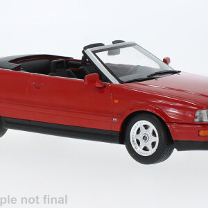 Model auta Audi Cabriolet, červená, 1991