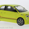 Model auta Fiat 500e Abarth, svelto žltá, 2024