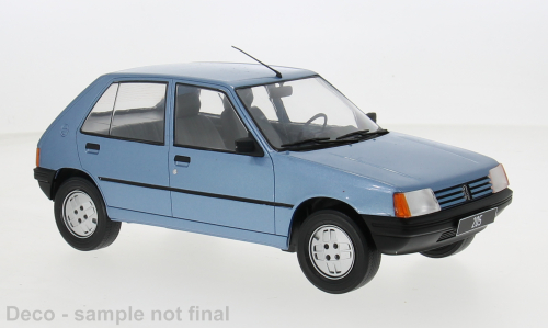 Model auta Peugeot 205, svetlo modrá, 1984