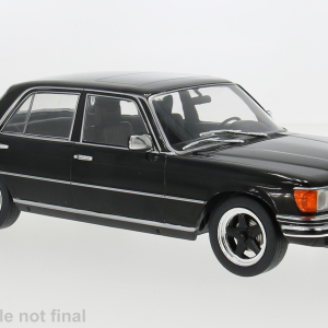 Model auta Mercedes S-Klasse (W116), čierna, 1972