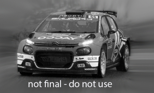 Model auta rally Citroen C3 Rally2, WRC, Rally Monte Carlo, 2025 Model auta rally Citroen C3 Rally2, WRC, Rally Monte Carlo, 2025