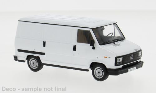 Model auta Fiat Ducato, biela, 1982