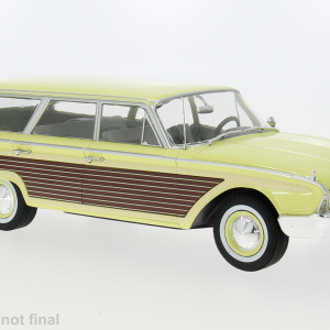 Model auta Ford LTD Country Squire, svetlo žltá, 1960