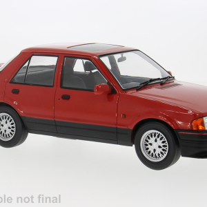 Model auta Ford Orion MK II, červená, 1986