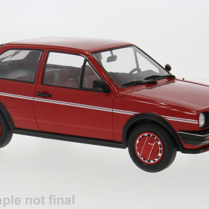 Model auta VW Polo II Coupe Fox, červená, 1985