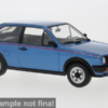 Model auta VW Polo II Coupe GT, modrá, 1985. Mierka 1:18. Model car group.