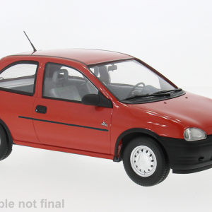 Model auta Opel Corsa B, červená, 1993
