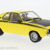 Model auta Opel Manta A Irmscher, žltá/čierna, 1974