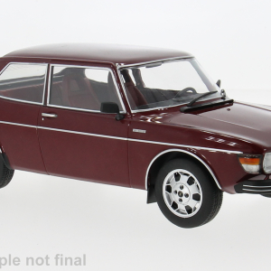 Model auta Saab 99 EMS, tmavo červená, 1977
