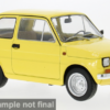 Model auta Fiat 126, žltá, 1972.