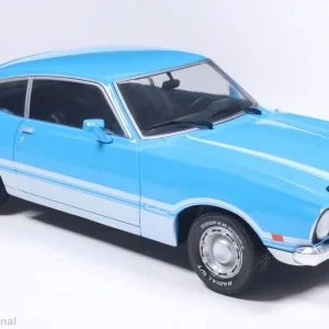 Model auta Ford Maverick, svetlomodrá/biela, 1974
