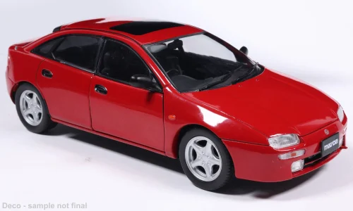 Model auta Mazda 323 F, červená, 1993 Model auta Mazda 323 F, červená, 1993