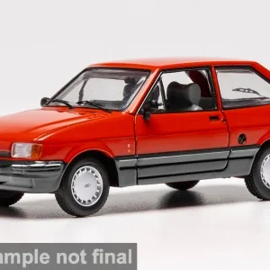 Model auta Ford Fiesta MK II, červená, 1984