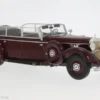 Model auta Mercedes 770 (W150) Cabriolet, tmavo červená/čierna, 1938