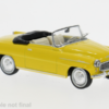 Model auta Škoda Felicia Cabrio, žltá, 1959