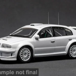 Model auta Škoda Octavia WRC, biela, 2001
