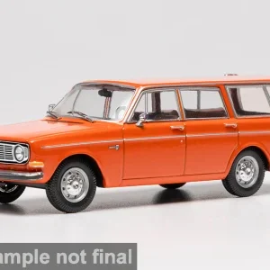 Model auta Volvo 145, červená, 1968.