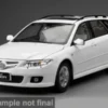 Model auta Mazda 6, biela