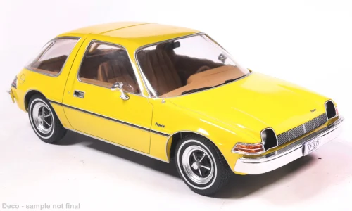 Model auta AMC Pacer, žltá, 1975. Mierka 1:18. Model auta AMC Pacer, žltá, 1975. Mierka 1:18.