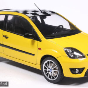 Model auta Ford Fiesta Champ, žltá, 2007.