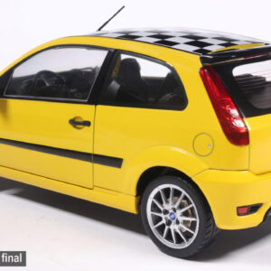 Model auta Ford Fiesta Champ, žltá, 2007.