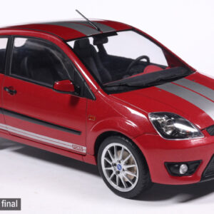Model auta Ford Fiesta, tmavo červená, 2007