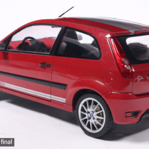 Model auta Ford Fiesta, tmavo červená, 2007