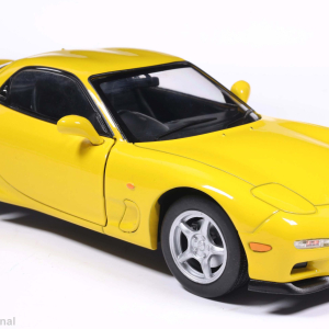 Model auta Mazda RX-7, žltá, 1991