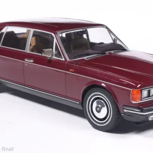 Model auta Rolls Royce Silver Spur, tmavo červená, 1980. Mierka 1:18.