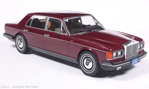Model auta Rolls Royce Silver Spur, tmavo červená, 1980. Mierka 1:18. Model auta Rolls Royce Silver Spur, tmavo červená, 1980. Mierka 1:18.