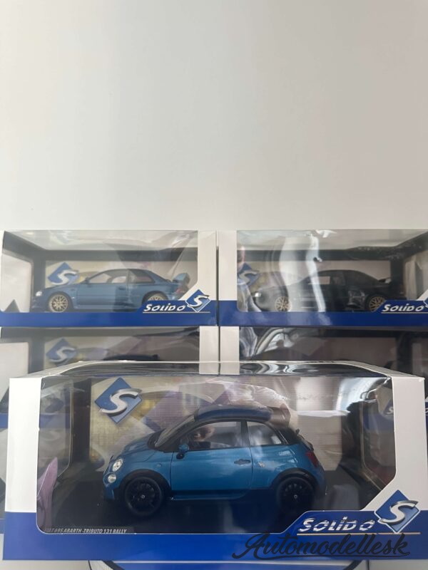 Model auta FIAT 695 ABARTH TRIBUTO 131 RALLY PODIUM BLUE 2022