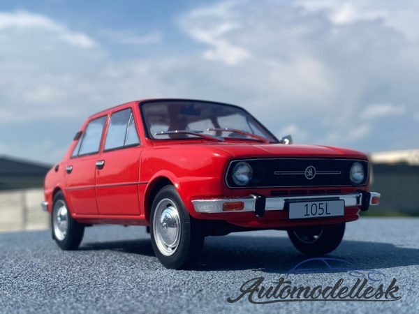 Model auta Škoda 105L, červená 1976