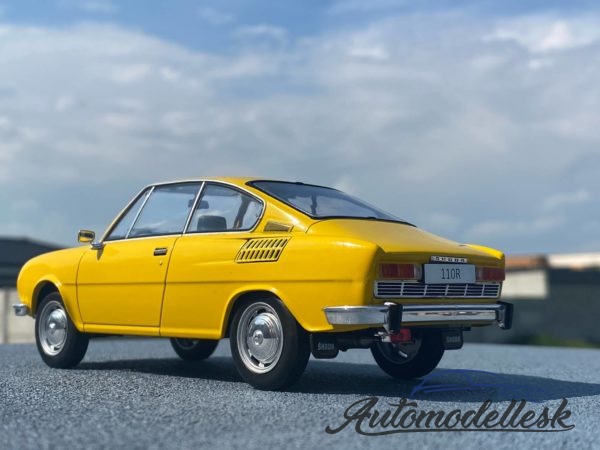 Model auta Škoda 110R, žltá 1971