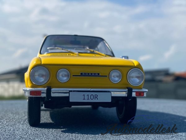 Model auta Škoda 110R, žltá 1971