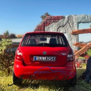 Model auta Škoda Fabia II, červená