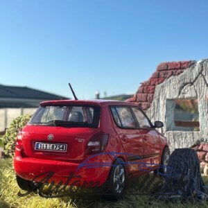 Model auta Škoda Fabia II, červená