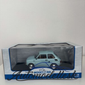 Model auta Fiat 126, svetlo modrá, 1972