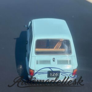 Model auta Fiat 126, svetlo modrá, 1972