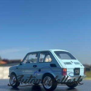 Model auta Fiat 126, svetlo modrá, 1972