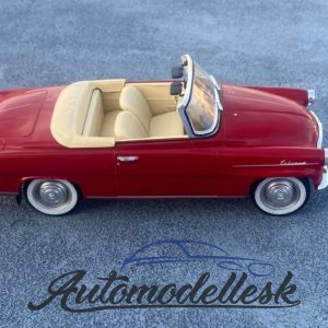 Model auta Škoda Felicia Cabrio, tmavočervená, 1959