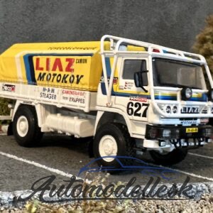 Model auta LIAZ 100.55 D, rally žltá - biela