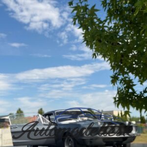 Model auta SHELBY GT500 GREY & BLACK STRIPES 1967
