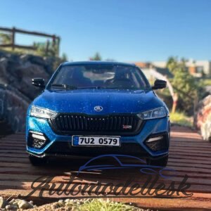 Model auta Škoda Octavia RS IV, modrá