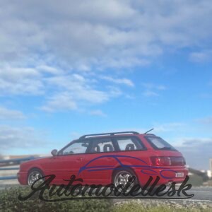 Model auta Audi Avant RS2, Lazer červená, 1995