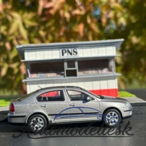 Model auta Škoda Octavia II, strieborná