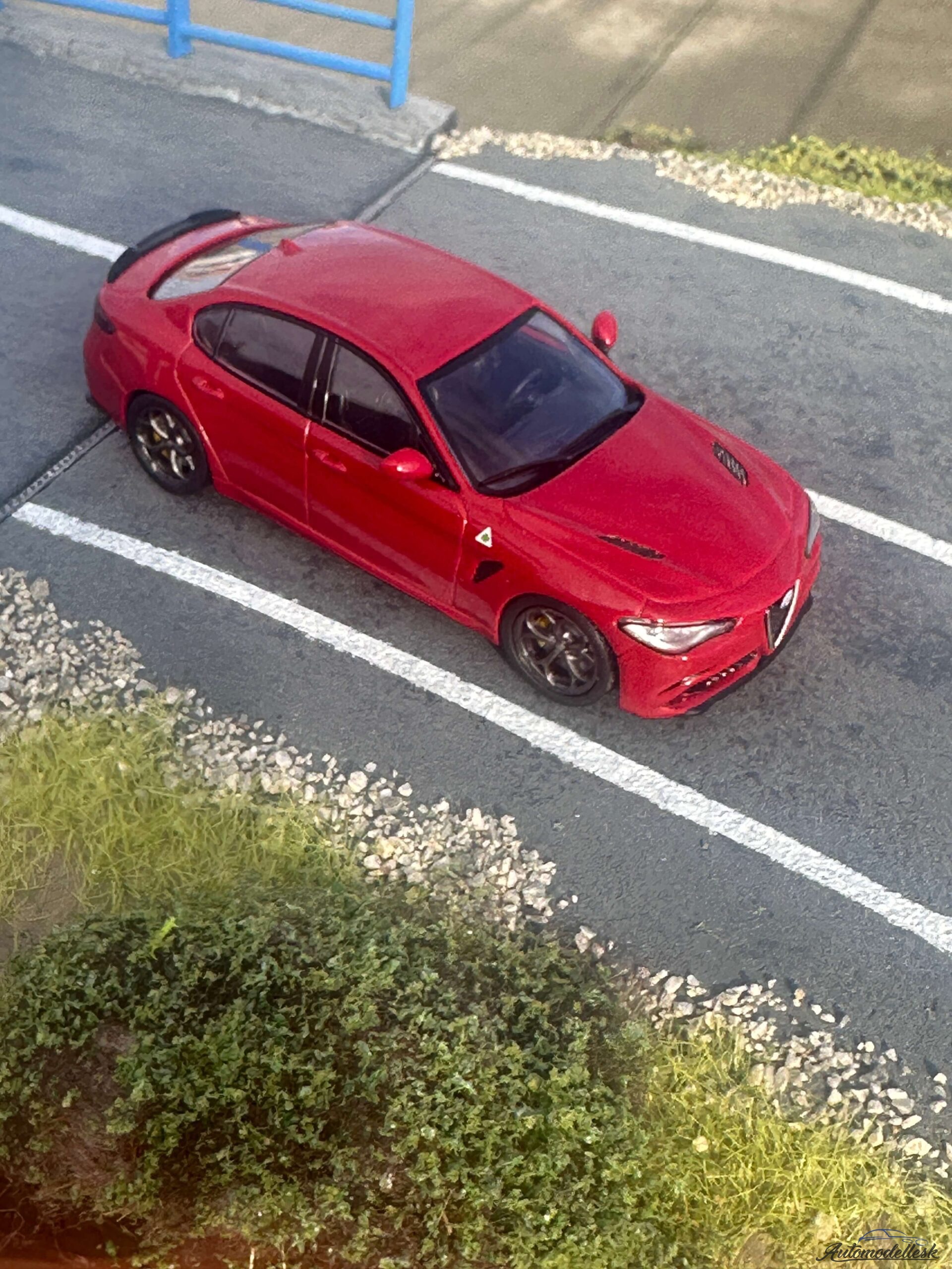 Model auta Alfa Romeo Giulia, Quadrifoglio červená, 2019 Model auta Alfa Romeo Giulia, Quadrifoglio červená, 2019