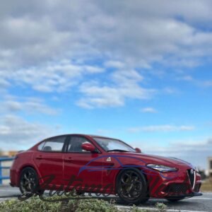 Model auta Alfa Romeo Giulia, Quadrifoglio červená, 2019