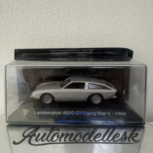 Model auta Lamborghini 4000GT flying star ii, strieborná, 1966