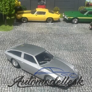 Model auta Lamborghini 4000GT flying star ii, strieborná, 1966